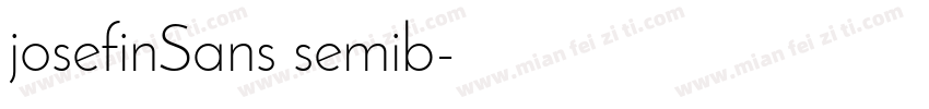 josefinSans semib字体转换
